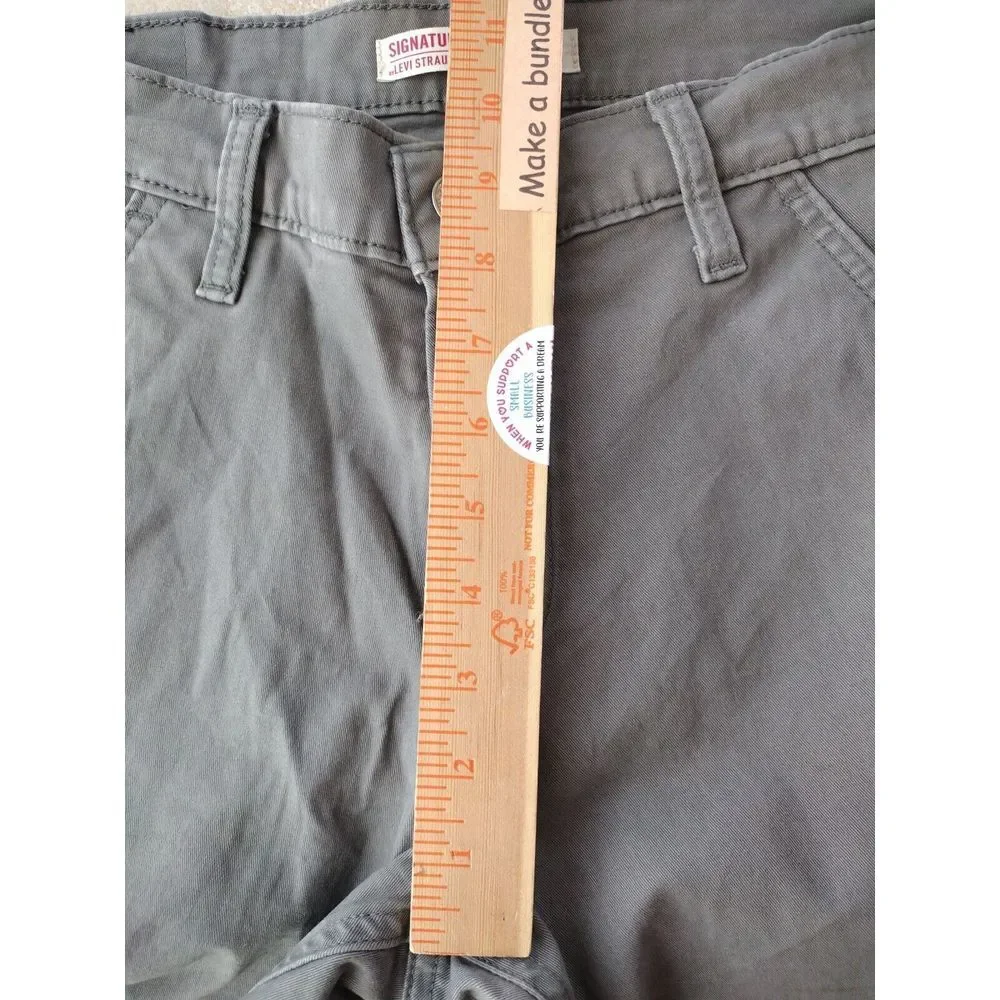 Levi's Jeans Men's 29WX30L Gray Twill‎ Athletic Zip Pocket Stretch Streight Leg